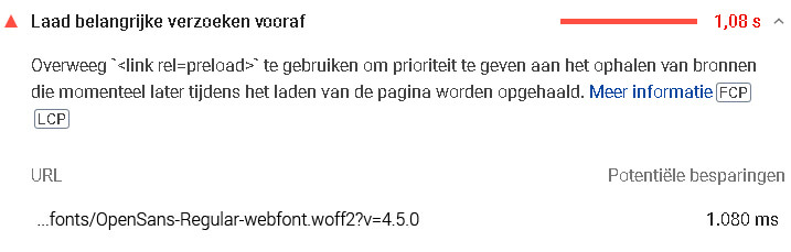 Laad belangrijke verzoeken vooraf