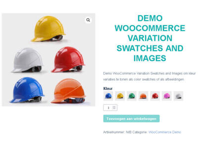 WooCommerce Color Swatches and images